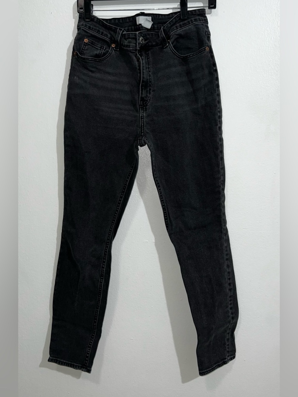 H&M Black High-Waist Mom Jeans